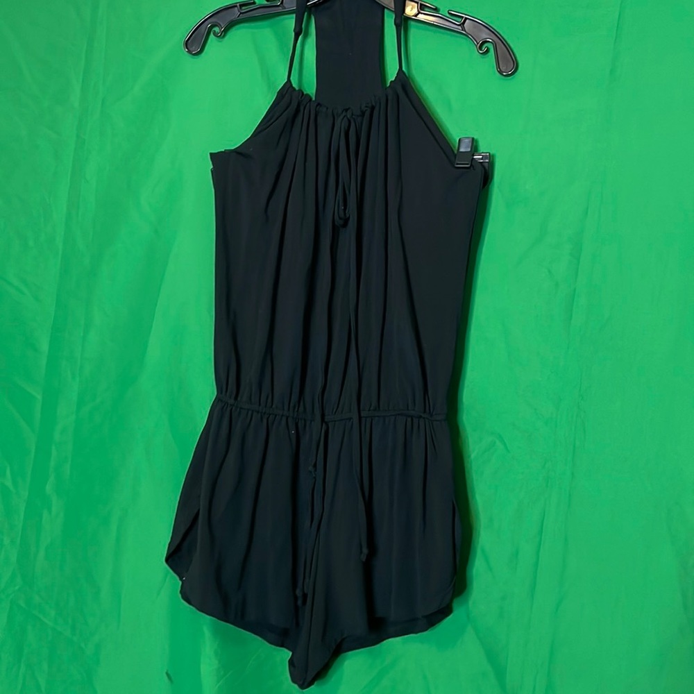 ROMPER. Black never worn modal and spandex racerback